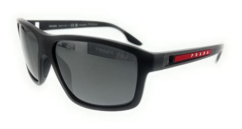 Prada Linea Rossa Polarized Dark Grey Rectangular .